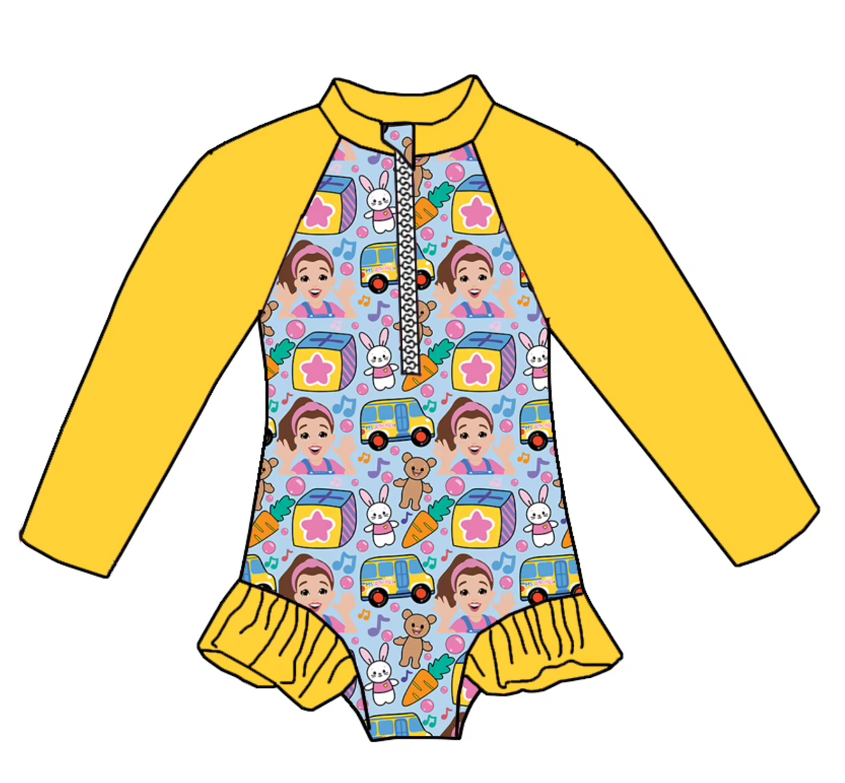 PRE ORDER Swimmers Ms Rachel Yellow