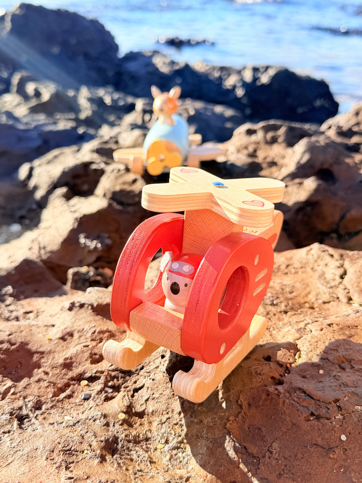 Onya Kids Wooden Koala Helicopter