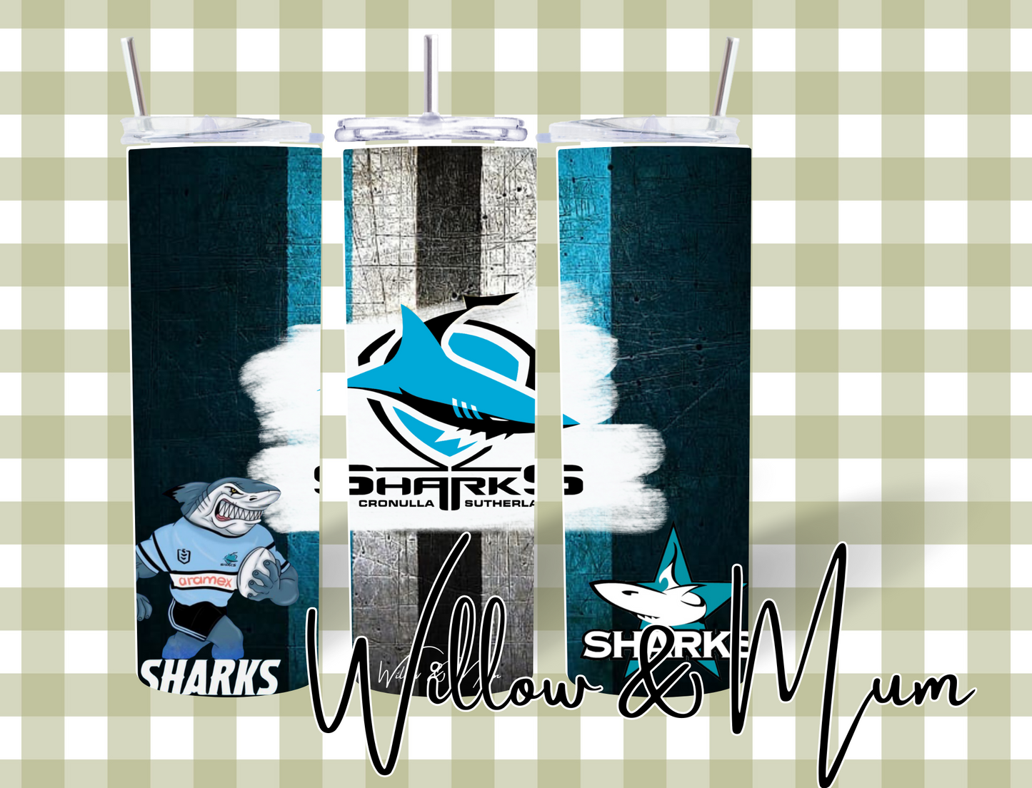 20oz Straight Tumbler | NRL | Sharks