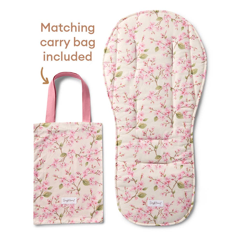 Cherry Blossom Universal Organic Pram Liner