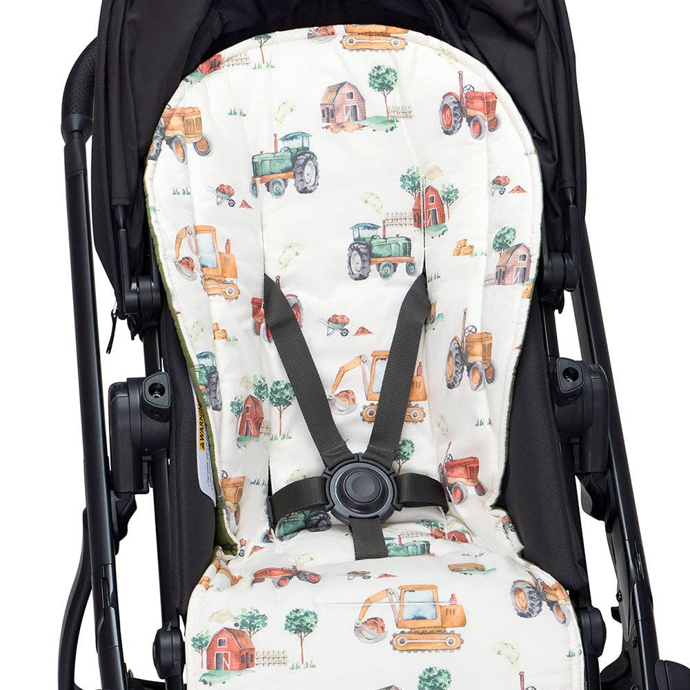 Diggers & Tractors Universal Organic Pram Liner
