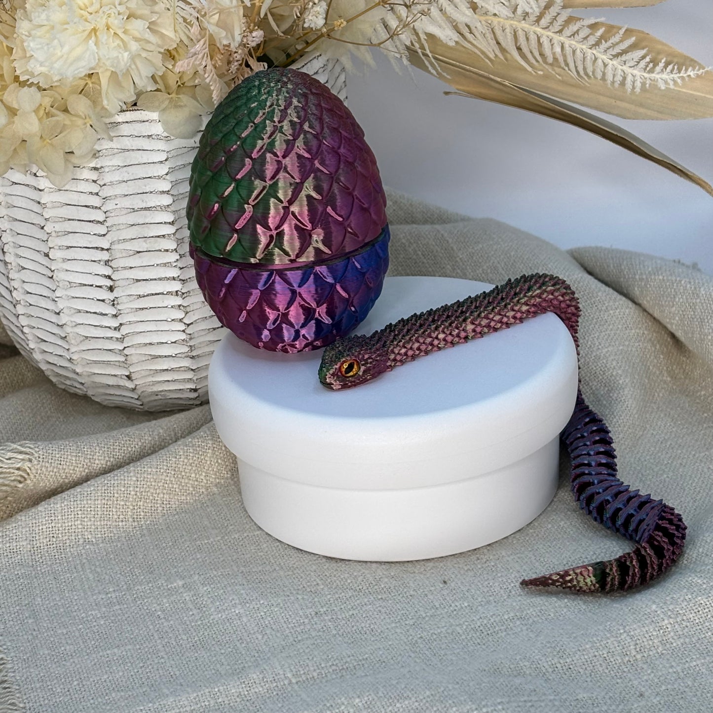 3D Printed | Snake & Egg set