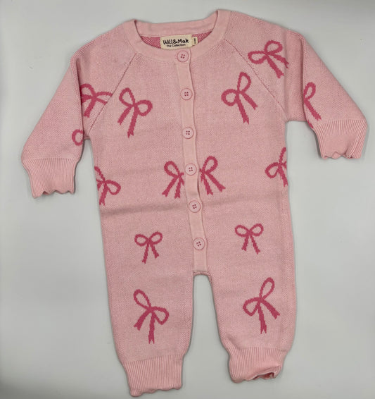 Bows Knit Growsuit