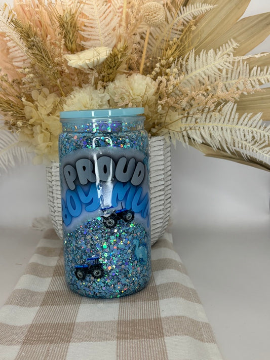 16oz  Snow Globe Tumbler | Boy mum