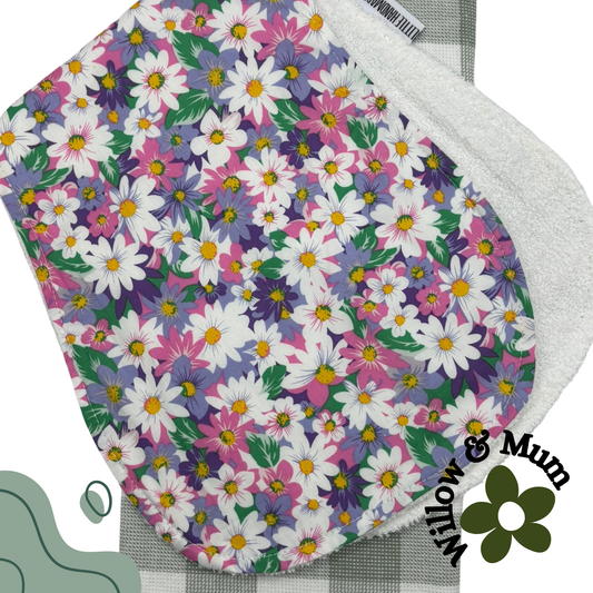 Baby Burp Cloth | Flowers
