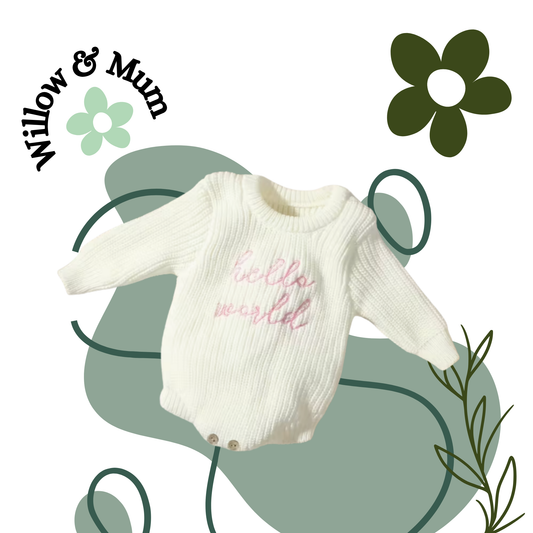 Hello World Onesie | White