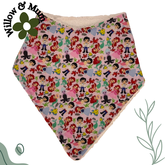 Baby Bandanna Bib | Little Mermaid