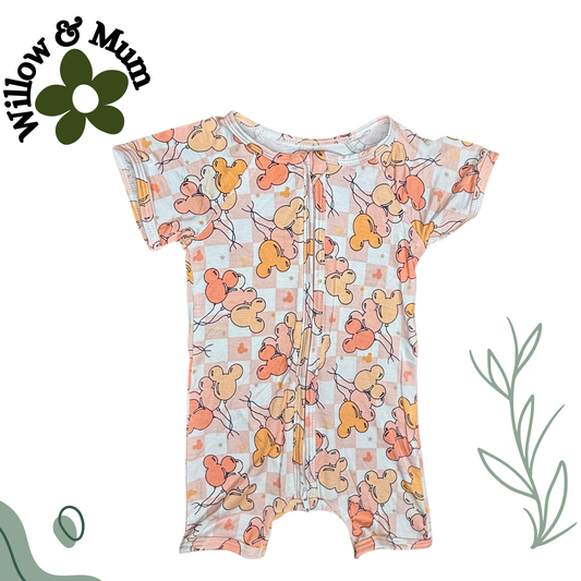 Mouse Balloons Organic Romper