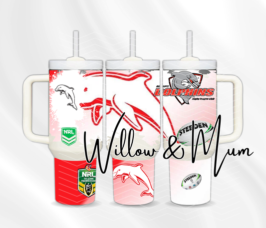 40oz Tumbler | NRL | Dolphins