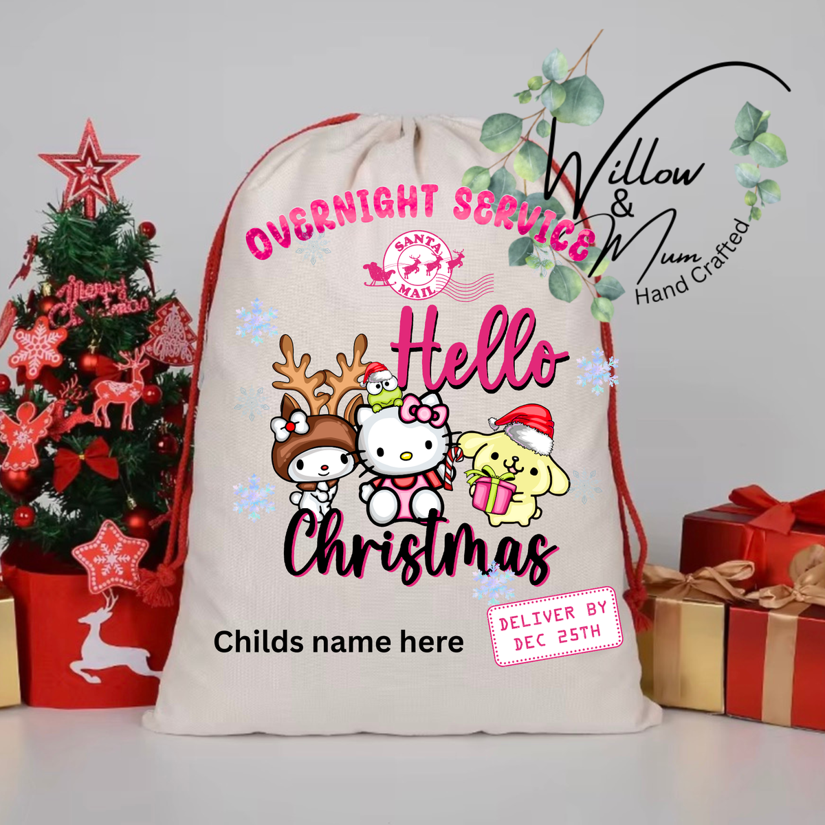 Santa Sack Hello Kitty