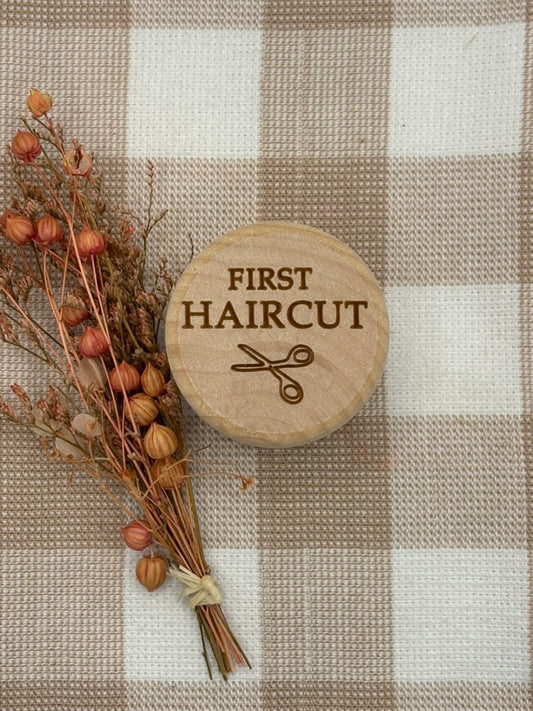 Wooden First Haircut Keepsake Box