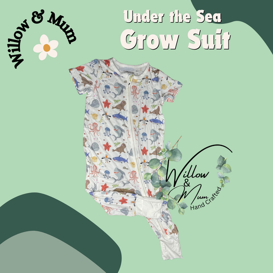 Organic Growsuit  | Baby | Under The Sea