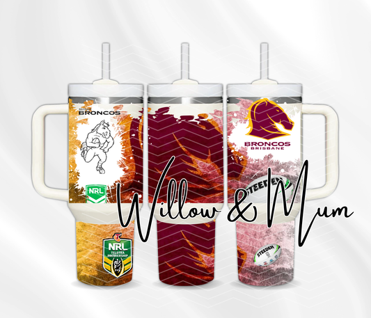 40oz Tumbler | NRL | Broncos