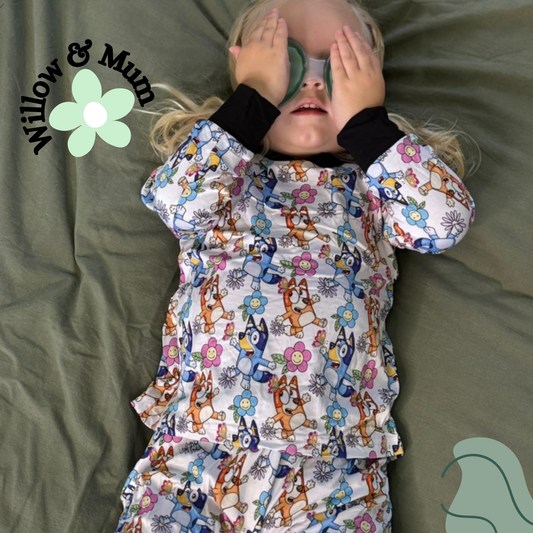 Bluey & Bingos Flower Party Organic 2pcs Set