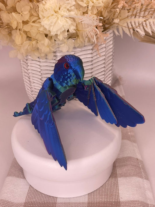 3D Printed | Parrot | Blue Green