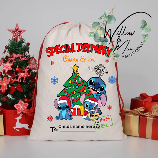 Santa Sack Ohana Stitch