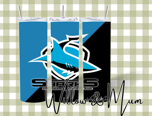20oz Straight Tumbler | NRL | Sharks
