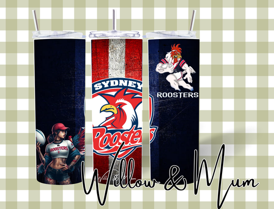 20oz Straight Tumbler | NRL | Roosters