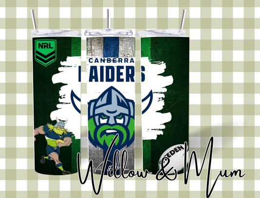 20oz Straight Tumbler | NRL | Raiders