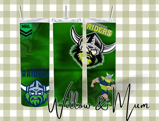 20oz Straight Tumbler | NRL | Raiders