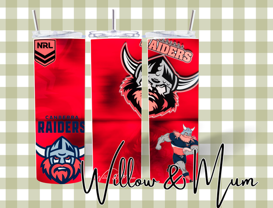 20oz Straight Tumbler | NRL | Raiders