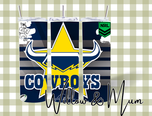 20oz Straight Tumbler | NRL | Cowboys