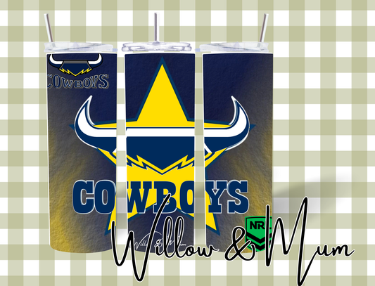 20oz Straight Tumbler | NRL | Cowboys