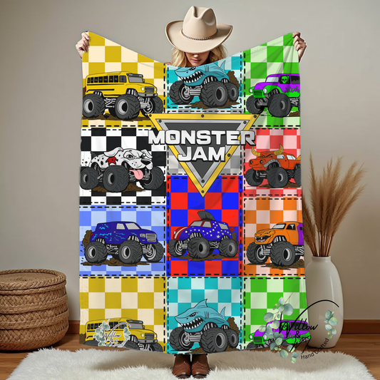 Monster Trucks Blanket | 200x150cm
