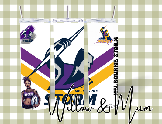 20oz Straight Tumbler | NRL | Storm