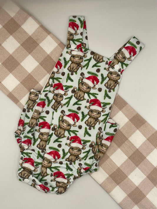 Christmas Cow Romper