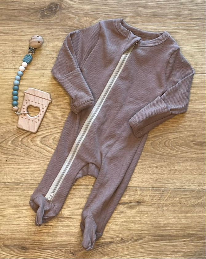 Organic Cotton Growsuit Caramel