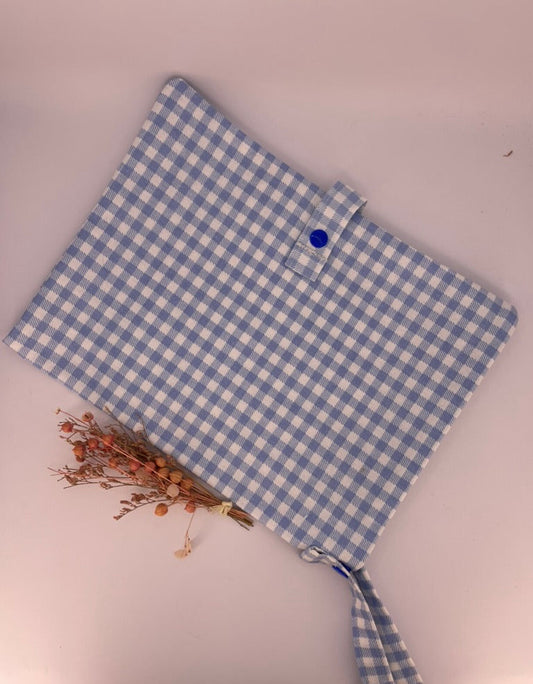 Blue Gingham| Baby Nappy Clutch