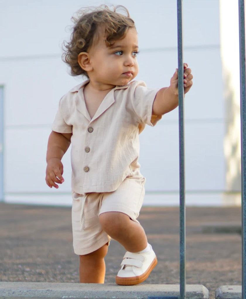 Phoenix Linen Set - Tan