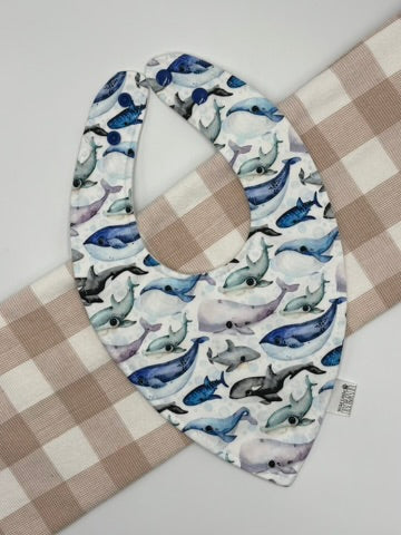 Baby Bib Whales