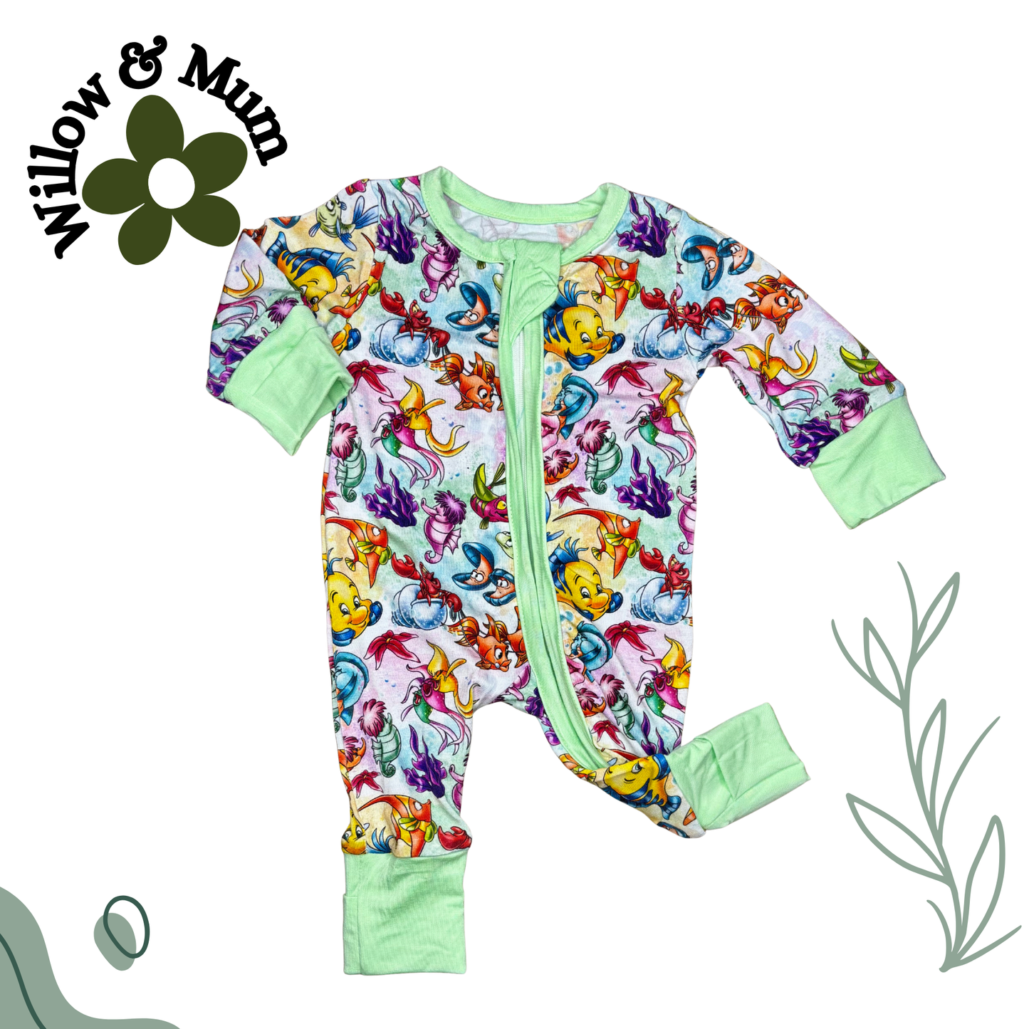 The Littlest Mermaid Organic Growsuit