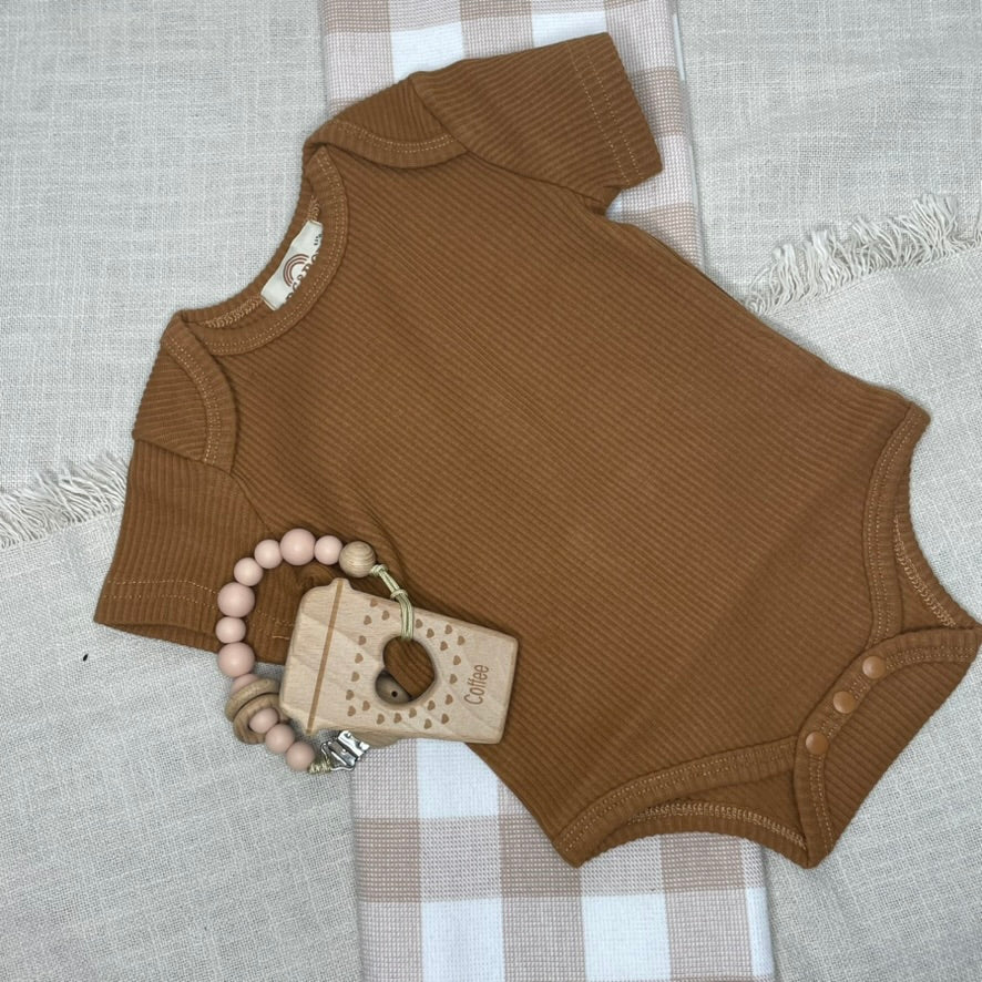 Organic Cotton Chocolate Bodysuit