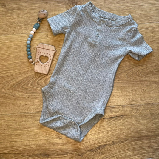 Organic Cotton Onesie Grey