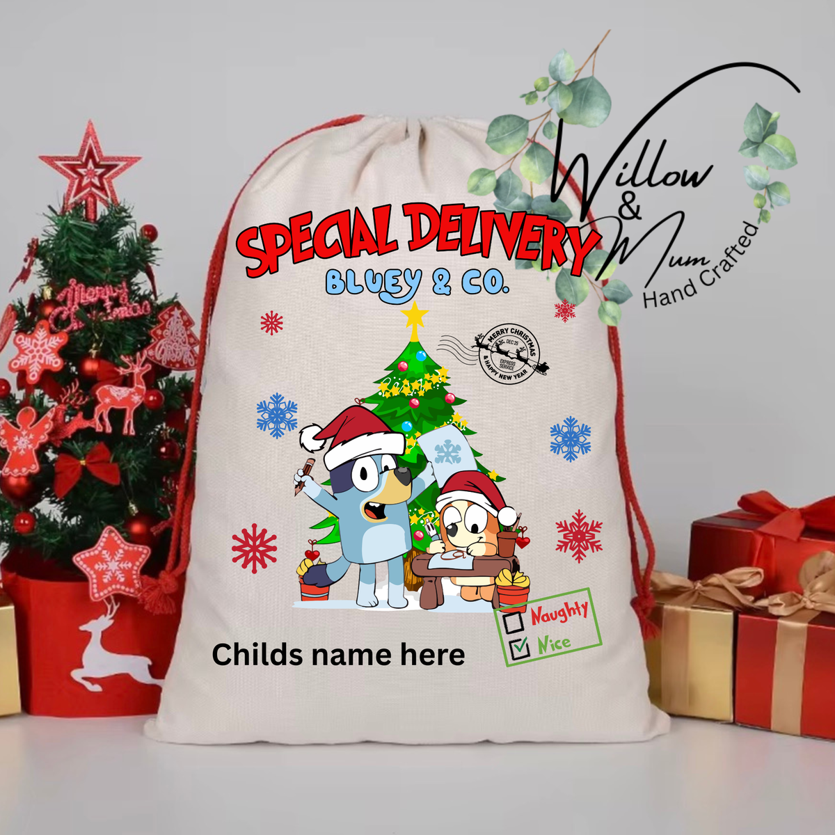Santa Sack Bluey