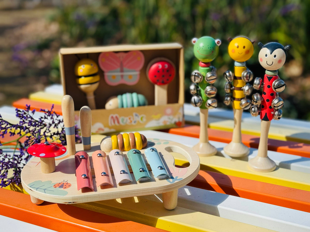 Wooden Happy Spring Music Activity Set