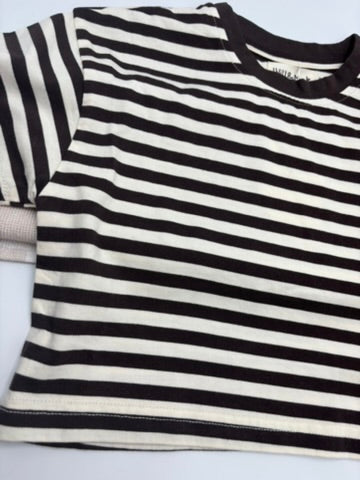 Stripped Tee | Chocolate