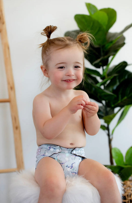 Modern Cloth Nappy - Whales