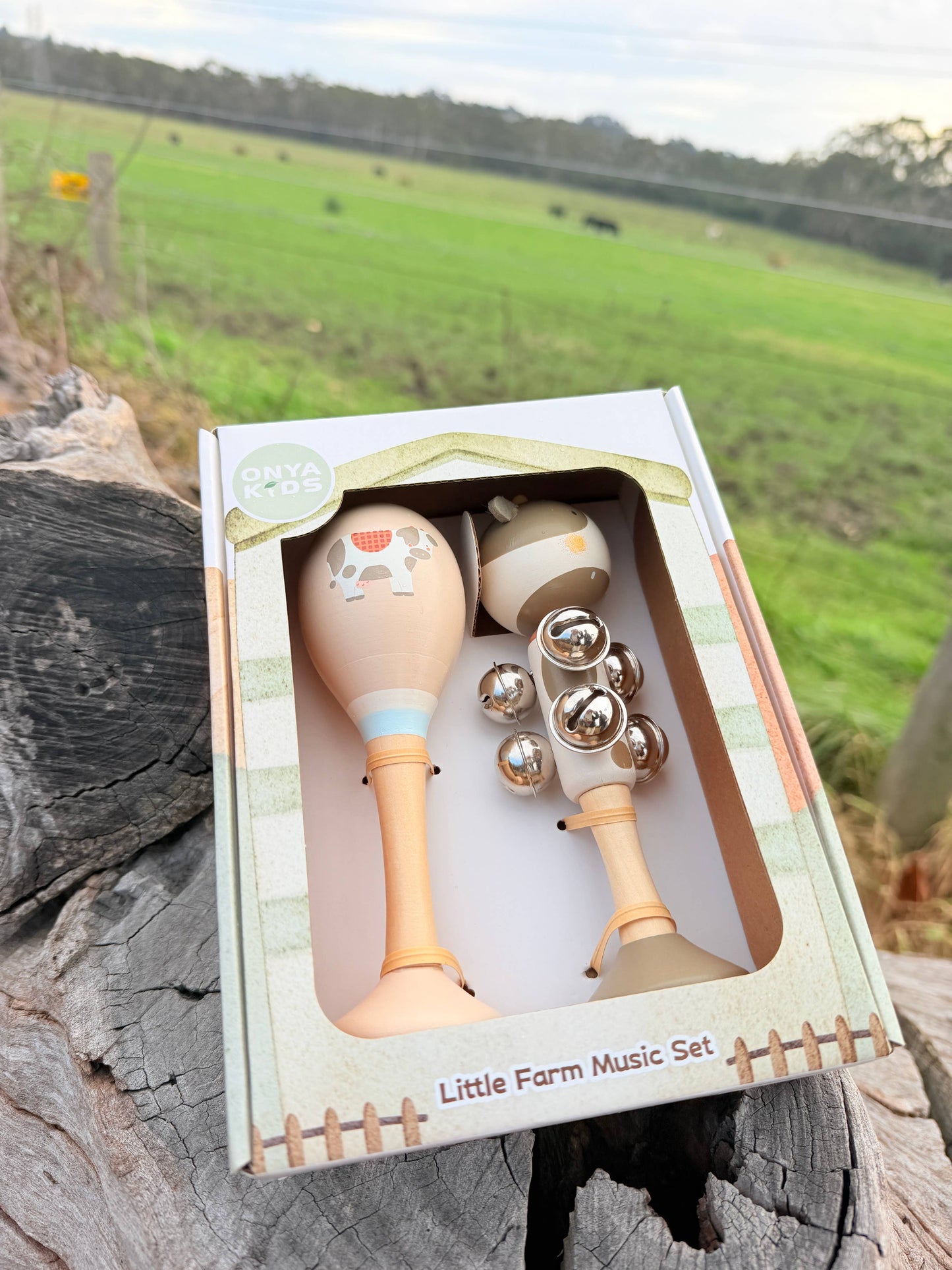 Onya Kids 2pcs Farm Music Set-Cow