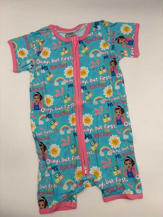 Organic Bamboo Romper | But first Ms Rachel