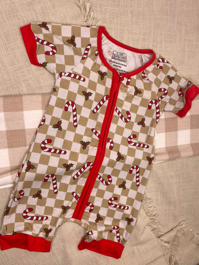 Candy Canes Romper | 6-12M