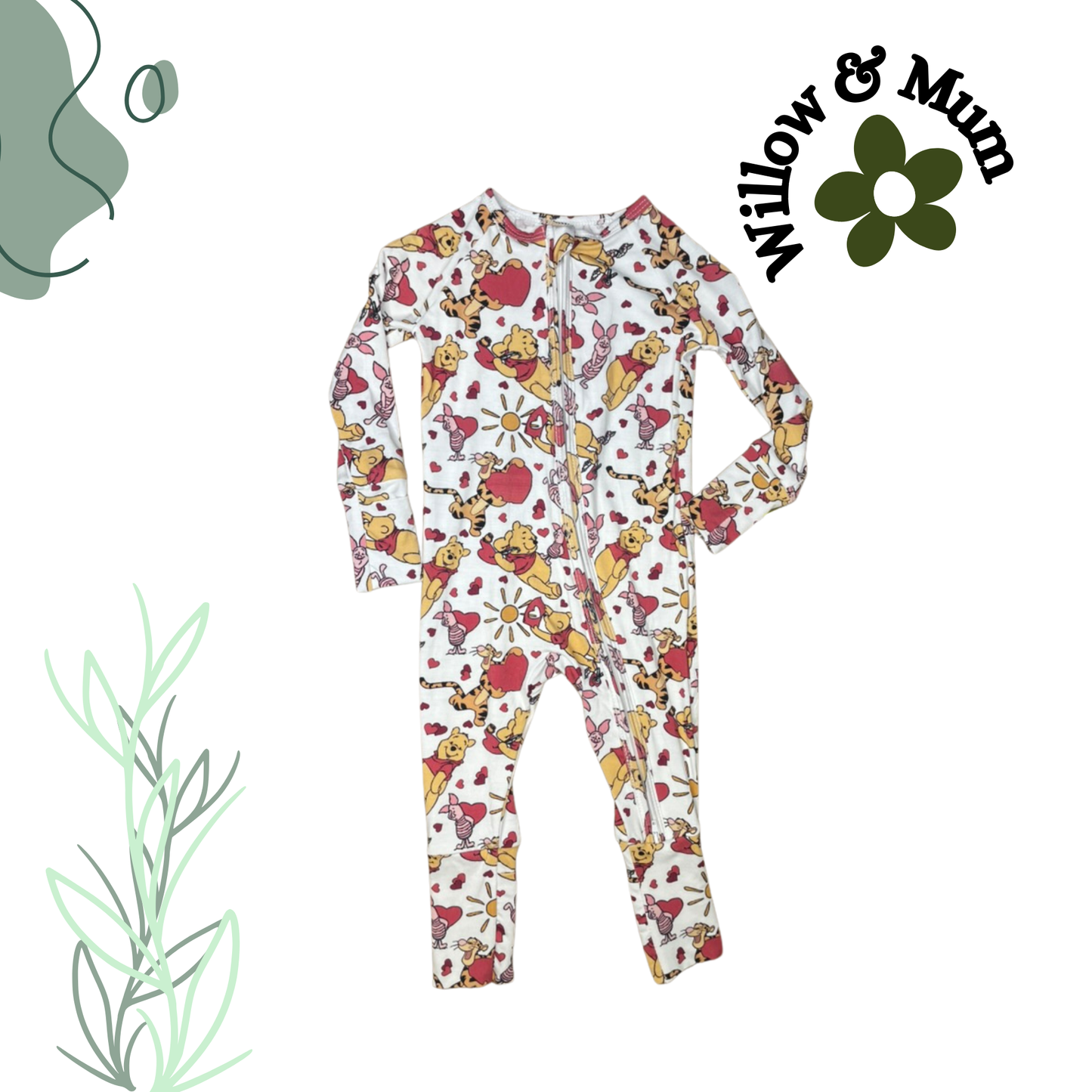 Pooh's Love Organic Growsuit