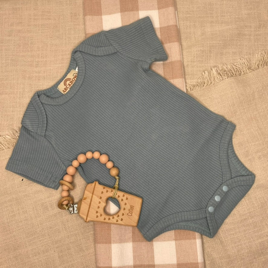 Organic Cotton Blue Bodysuit