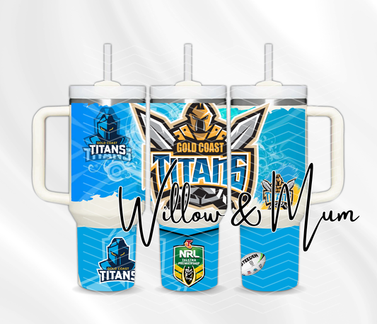 40oz Tumbler | NRL | Titans