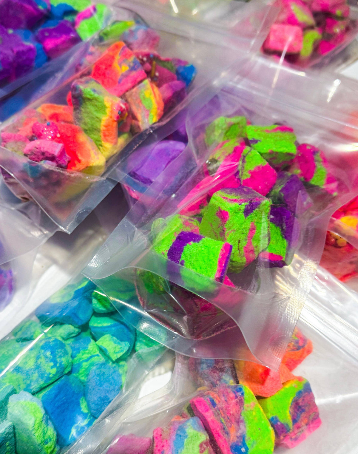 Bath crumble pouches