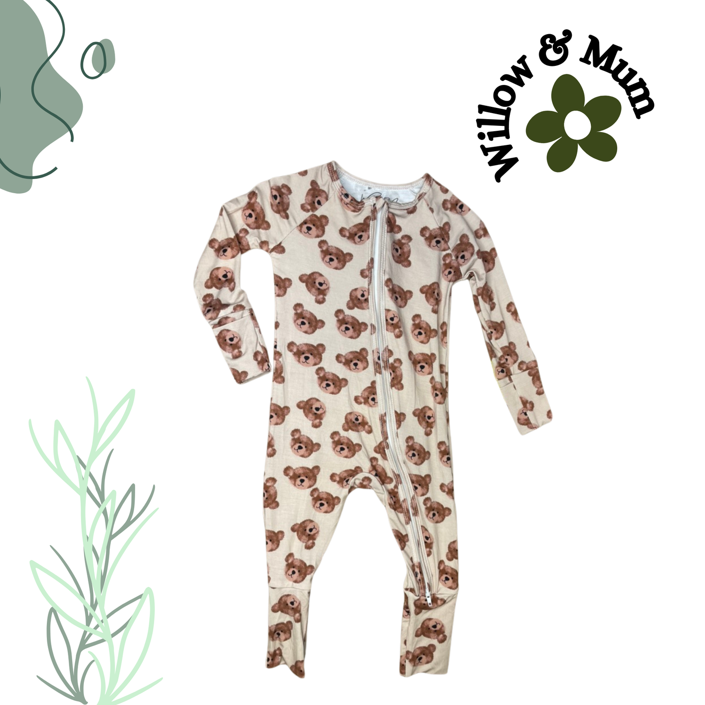 Teddy Bears Organic Growsuit