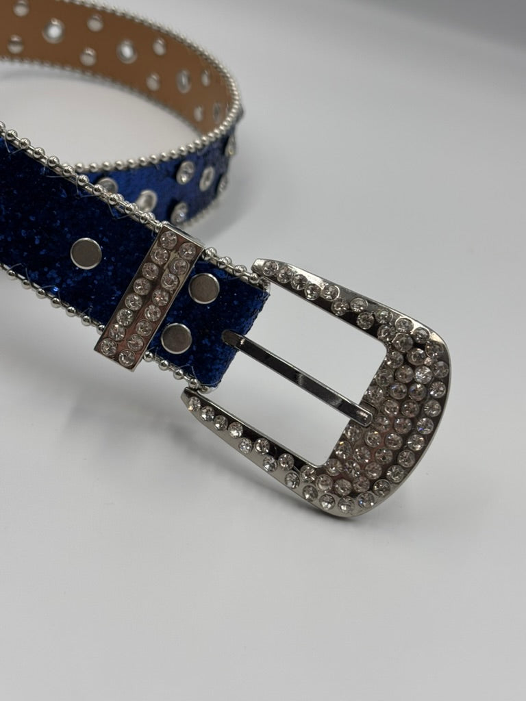 Rhinestone Belt | Blue